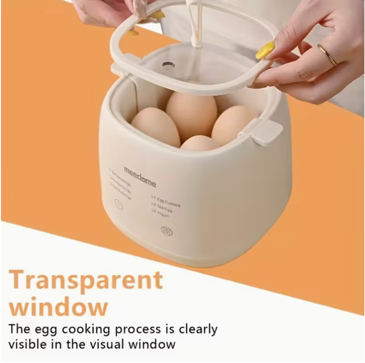 Electric Egg Cooker with 6 Boiling Modes